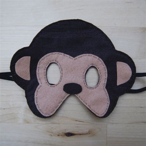 Globers Máscaras de animales en fieltro para niños. Mono. Cumpleaños y ...