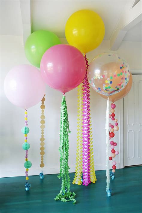 Globos de fiesta llenos de confeti   ideas decorativas ...