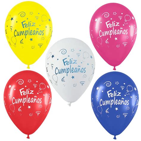 Globos Para Decorar Fiestas De Feliz Cumpleaños 6 Unidades ...