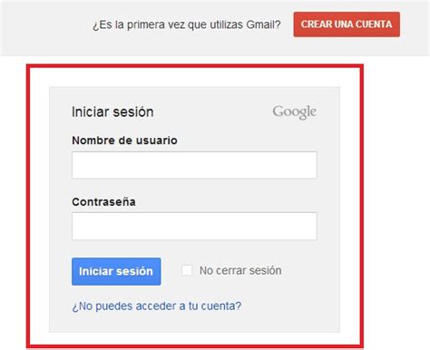 Gmail iniciar sesión y recuperar contraseña en Gmail.com
