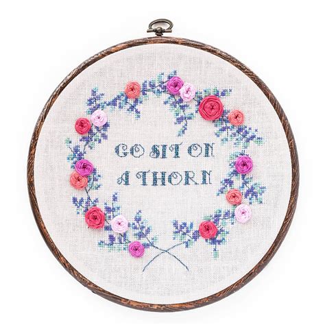 Go Bloom Yourself Cross Stitch Pattern Set   Peacock & Fig