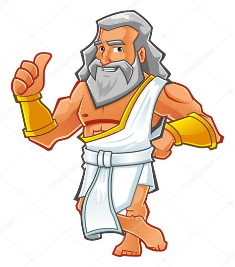 God Zeus Cartoon — Stock Vector  rockcodile #96727566