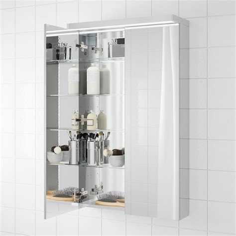 GODMORGON Armario &espejo, 2 puertas, 60x14x96 cm   IKEA