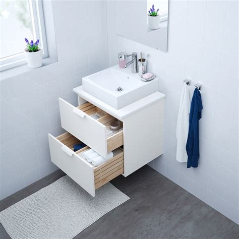 GODMORGON Armario lavabo 2 cajones, blanco, 60x47x58 cm   IKEA