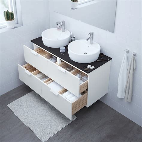 GODMORGON Armario lavabo 4cajones, blanco, 120x47x58 cm   IKEA