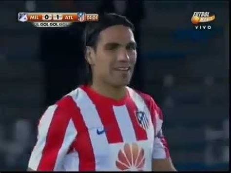 Gol Falcao Millonarios 1 2 Atlético de Madrid Amistoso Internacional ...