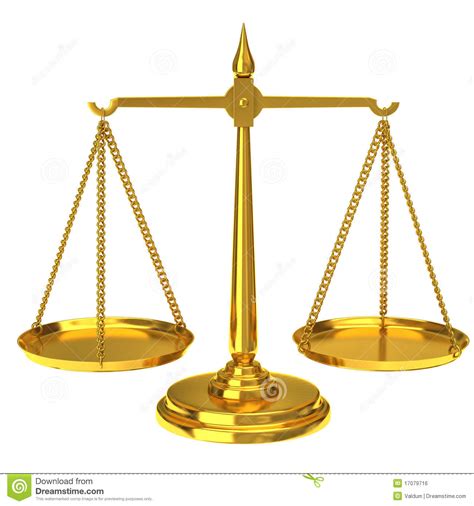 Golden Scales of justice stock photo. Image of comparison ...