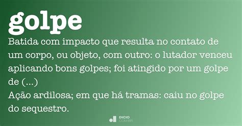 Golpe   Dicio, Dicionário Online de Português