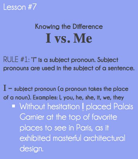Good Grammar Is . . . : I vs. Me – The Simply Luxurious Life