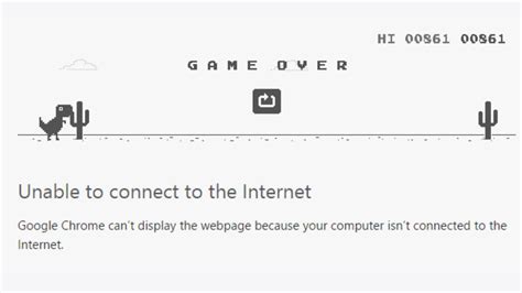 Google Chrome s Offline Dinosaur Game!   YouTube