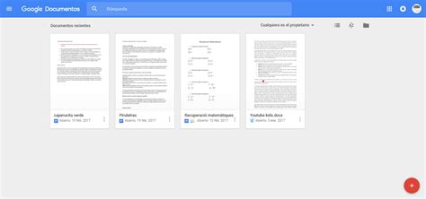 Google Documentos, el procesador de texto de Google