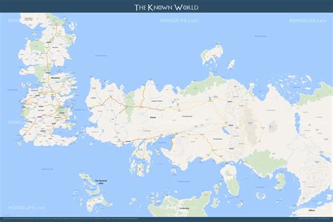 Google Map Style Game of Thrones Westeros & Essos – Brilliant Maps