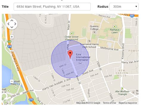 google maps   Change radius of circle on distance change ...