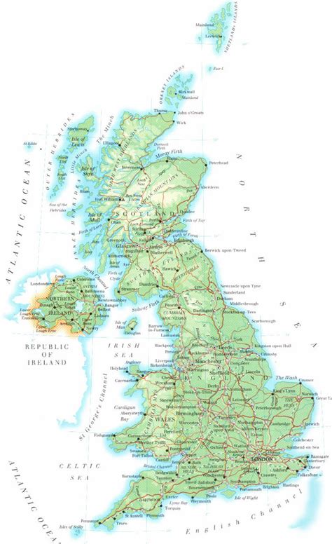 google maps europe: Map of UK  United Kingdom  Political
