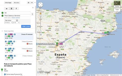 Google Maps incluye los trenes de larga y media distancia Renfe