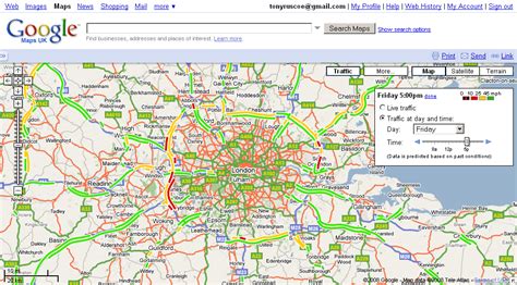 Google Maps UK Adds Traffic Information