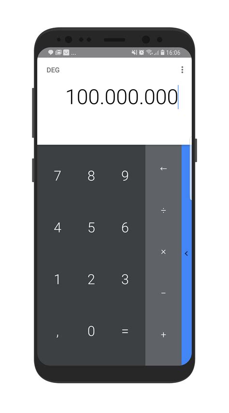 Google s calculator kan rekenen op honderd miljoen