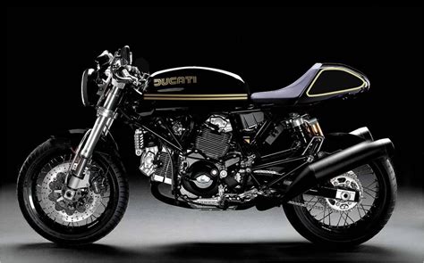 Gorgeous Ducati cafe racer  though I wouldn t be caught ...