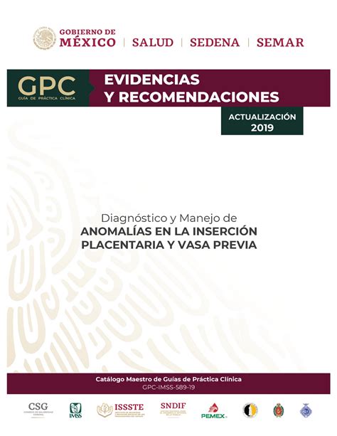 GPC acretismo placentario   UACH 2019 Manejo de EN LA PLACENTARIA VASA ...