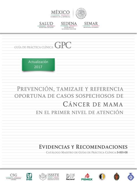 GPC Ca Mama | Cáncer de mama | Cuidado de la salud
