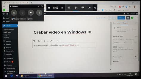 Grabar vídeo en Windows 10 – ALBERT SAMPIETRO