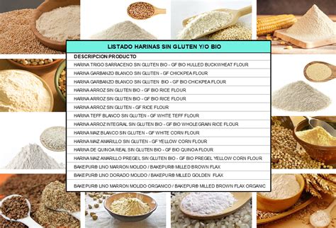 Gran variedad de Harinas Sin Gluten   BIO | IBS food solutions