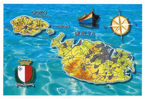 Grande mapa de turismo de Malta | Malta | Europa | Mapas ...