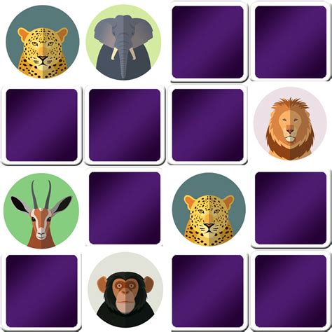 Great memory game for kids 4 years old   jungle animals   Online and ...