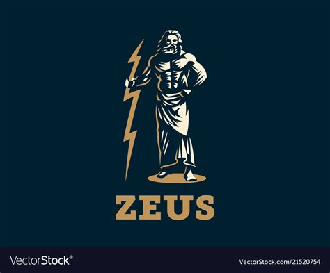 Greek god zeus Royalty Free Vector Image   VectorStock