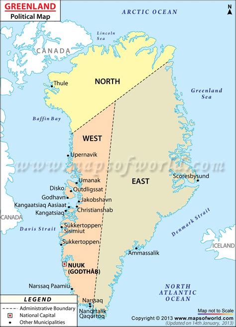 Greenland Map | Greenland map, Map, Country maps