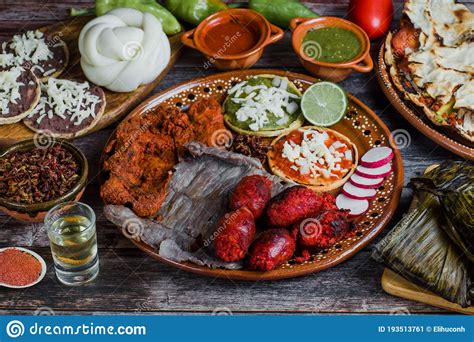 Grilled Mexican Barbecue, Chorizo, Cecina And Spicy Meat ...