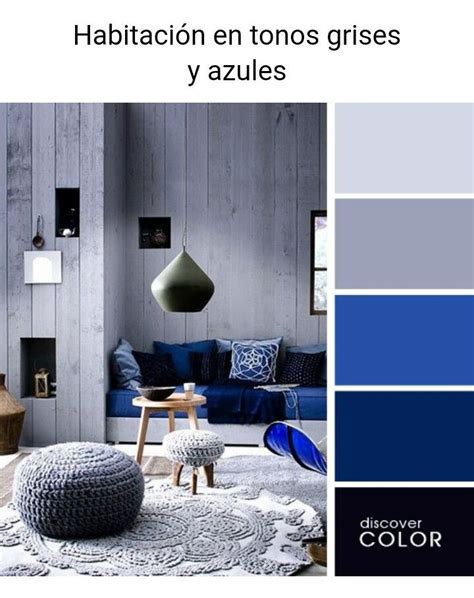 Grises y Azules | Colores de interiores, Paletas de colores grises ...