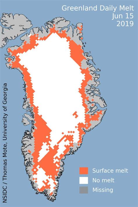 Groenlandia aumentó su temperatura 40 grados en esta semana y esta foto ...