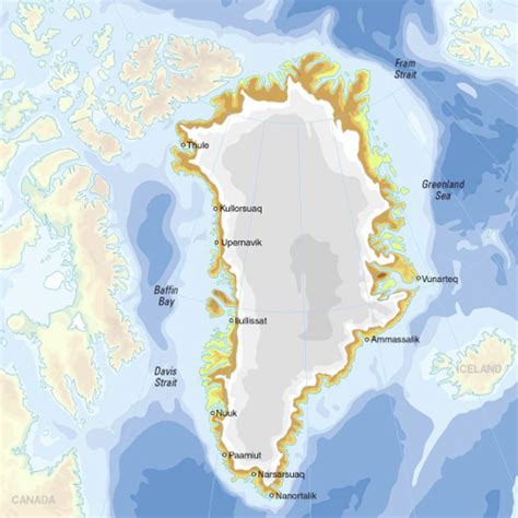 Groenlandia Mapas