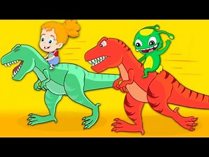 Groovy el marciano ayuda a un bebé dinosaurio perdido | Dibujos infantiles & canciones para niños