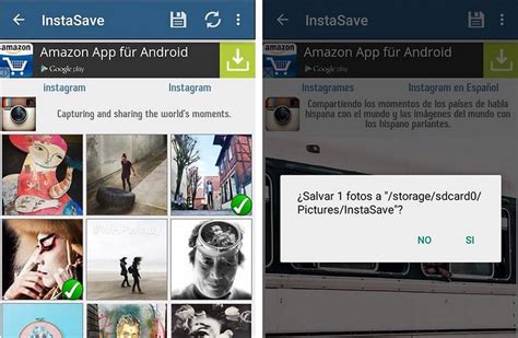 Guardar fotos Instagram en Android