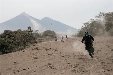 Guatemala  fire  volcano spews new hot mud flow, death ...