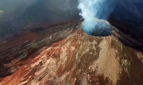 Guatemala volcano eruption: Aerial DRONE pictures capture ...