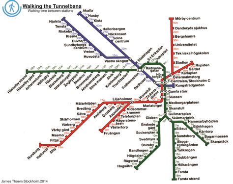 Guest Post: Walking the Tunnelbana – Walking Times between ...