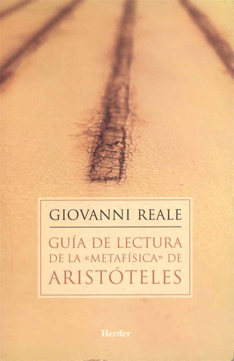 Guía de lectura de la Metafísica de Aristóteles. Reale, Giovanni. Libro ...