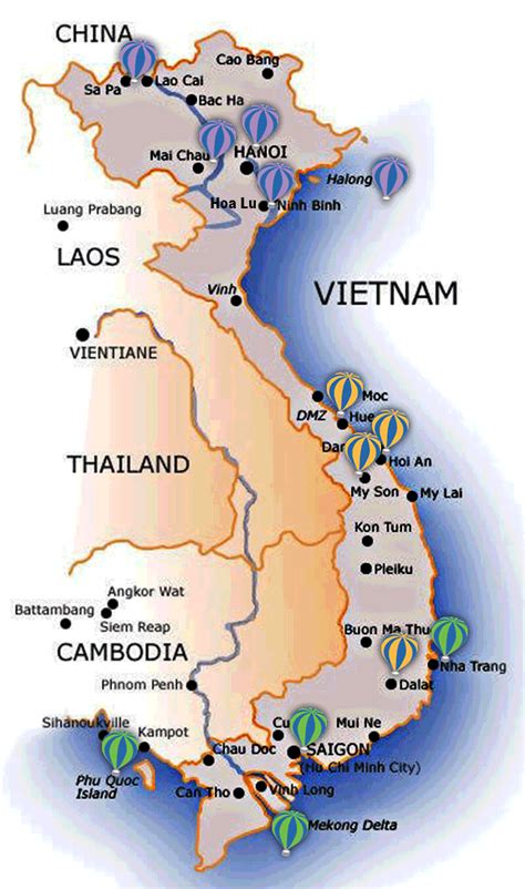 GUÍA DE VIETNAM   MAPA | Camboya y Vietnan | Pinterest