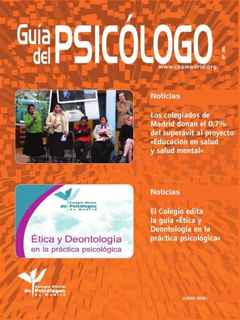 Guía del Psicólogo by Colegio Oficial de la Psicología de Madrid   Issuu