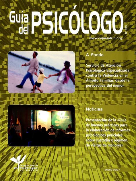 Guía del Psicólogo Enero 2010 by Colegio Oficial de la Psicología de ...