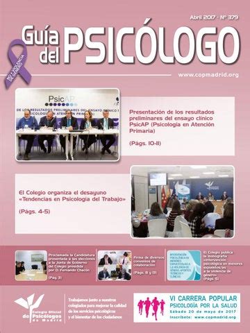 Guía del Psicólogo mes de Abril 2017 by Colegio Oficial de la ...