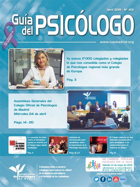 Guía del Psicólogo mes de Abril 2019 by Colegio Oficial de la ...