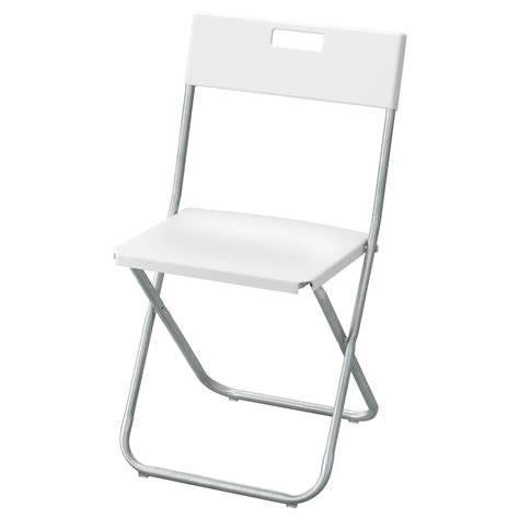 GUNDE Folding chair   white   IKEA