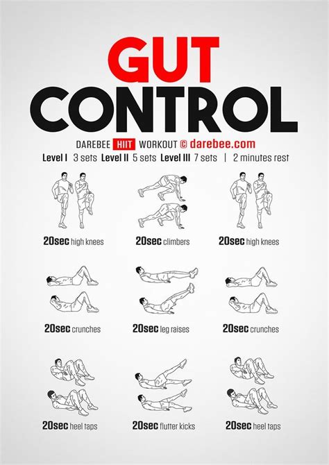 Gut Control Workout | Full body workout routine, Hiit ...