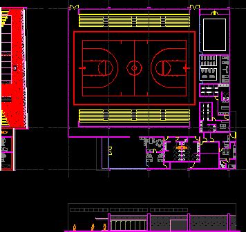Gym DWG Section for AutoCAD • Designs CAD