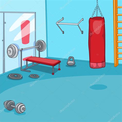 Gym Room — Stock Vector VisualGeneration #32383447