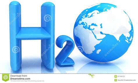 H2O. Fórmula del agua stock de ilustración. Ilustración de ...